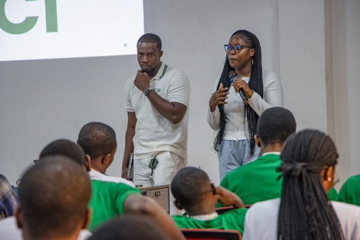 IWB Africa community members leading a session